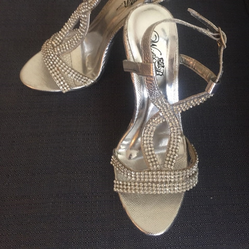 Wild Rose Jeweled High Heels
